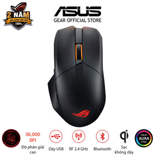 Chuột game FPS không dây ASUS ROG CHAKRAM X Origin (USB, type A/type C, Bluetooth) switch dễ thay thế, Dpi 36000