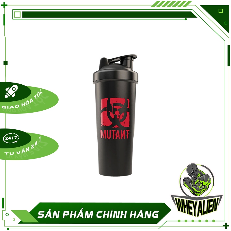 Bình lắc sữa SHAKER MUTANT 1 ngăn 1L - TPBS