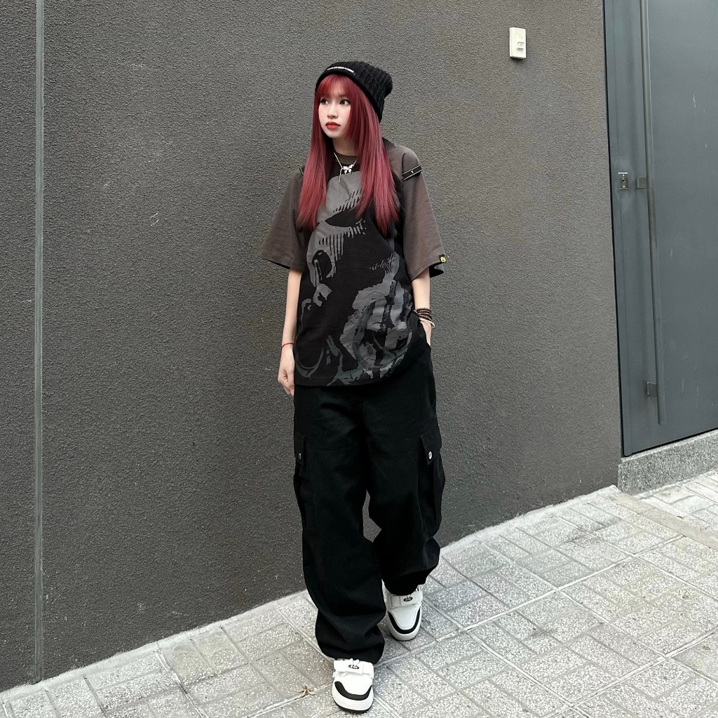 Áo thun raglan nam local brand tay lỡ Pandax polime calm down chính hãng unisex form rộng big size cotton phối màu