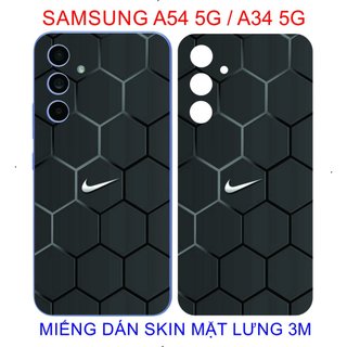 Dán skin 3M lưng dành cho SAMSUNG A54 5G / A34 5G. bảo vệ máy chống trầy xước và làm đẹp, tạo thêm diện mạo mới
