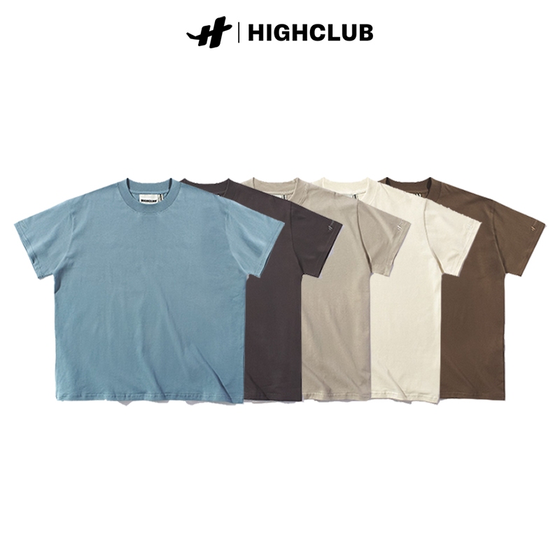 ÁO THUN TRƠN HIGHCLUB PREMIUM FORM BOXY - 5 MÀU