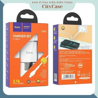 Bộ củ sạc c89 cổng usb sạc 2.1a kèm dây sạc cổng type-c
