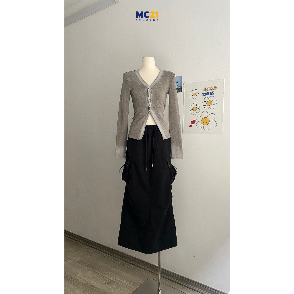 Áo thun dài tay MC21.STUDIOS sweater Ulzzang Streetwear Hàn Quốc chất cotton mềm mịn co giãn cao cấp A3823