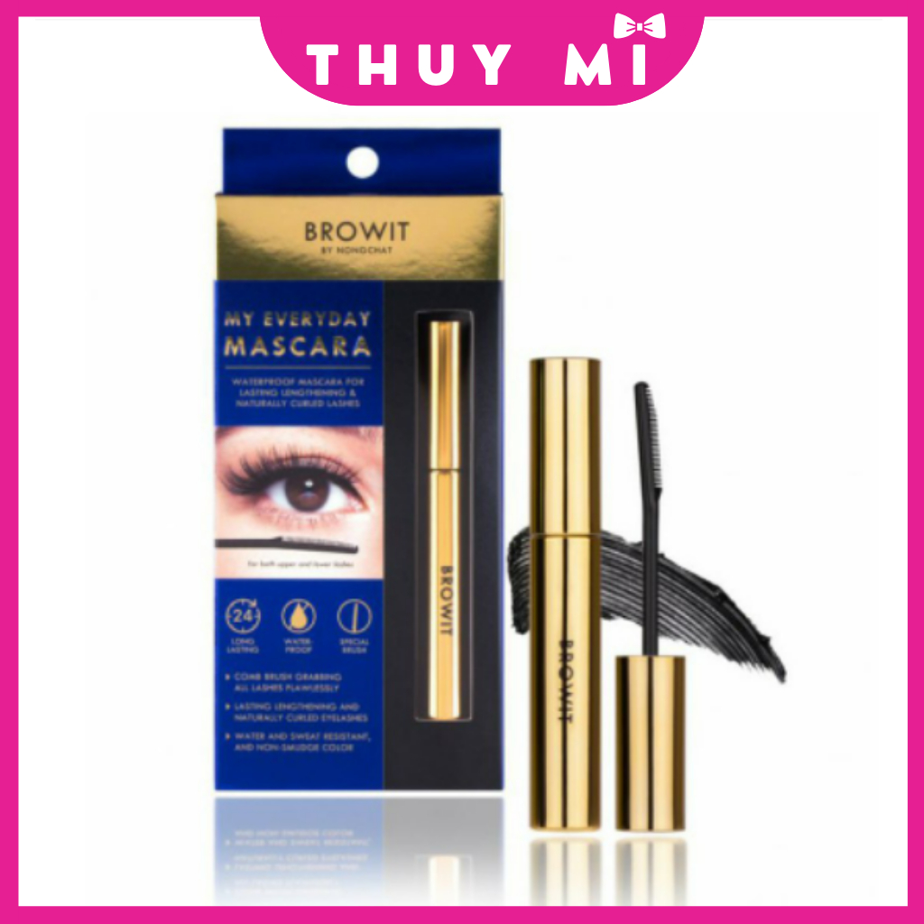 Mascara NongChat Browit Thái Lan làm dày, dài cong mi
