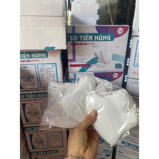 Thùng 100 chiếc khẩu trang 5D kháng khuẩn Tiến Hùng