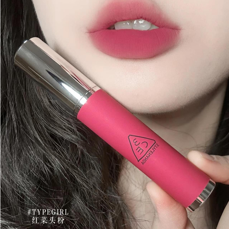 Son Kem 3CE Hazy Lip Clay 4g TYPE GIRL Hồng Anh Đào