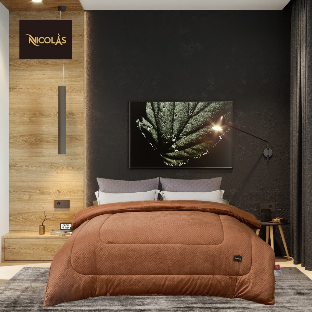 Chăn Lông Cừu Nicolas Nhập Khẩu Chính Hãng, Chăn Mùa Đông Siêu Ấm dùng cho thời tiết Đại Hàn Cho Giấc Ngủ Hoàn Hảo