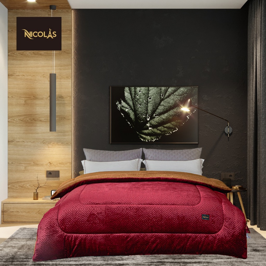 Chăn Lông Cừu Nicolas Nhập Khẩu Chính Hãng, Chăn Mùa Đông Siêu Ấm dùng cho thời tiết Đại Hàn Cho Giấc Ngủ Hoàn Hảo