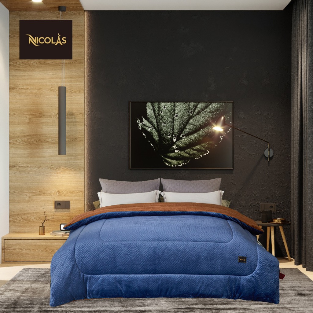 Chăn Lông Cừu Nicolas Nhập Khẩu Chính Hãng, Chăn Mùa Đông Siêu Ấm dùng cho thời tiết Đại Hàn Cho Giấc Ngủ Hoàn Hảo