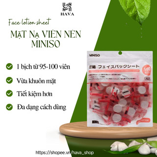 Mặt Nạ Giấy Nén Miniso Nhật Bản [Lẻ 1 Viên] HAVA SHOP