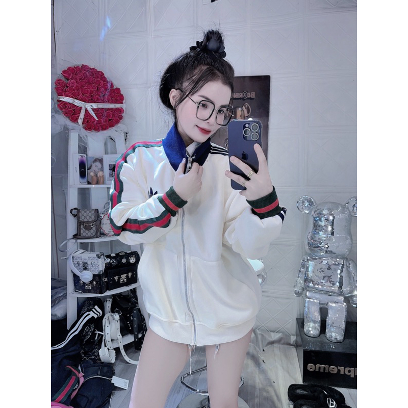 Áo Khoác nỉ das thêu logo thêu viền tay bản hot hit JELLYSTORE VỀ trước hai màu siêu đẹp phối chuẩn siu cấp