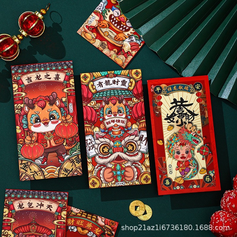 Phong bao lì xì tết 2024 combo 48 chiếc thiết kế độc lạ hàng quảng châu cao cấp d195