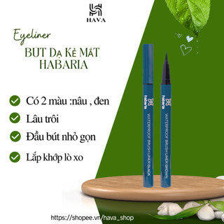 Bút dạ kẻ mắt habaria waterpoof brush liner 1g hava shop