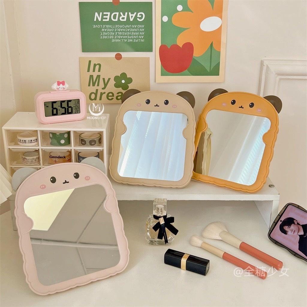 GƯƠNG ĐỂ BÀN TAI GẤU,GƯƠNG DECOR GÓC TRANG ĐIỂM XINH XẮN|HD96