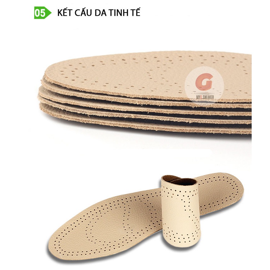 Lót giày da bò khử mùi, chống hôi chân