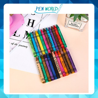 Bút màu sáp Crayola Crayons phân loại 6/12/24 màu giành cho học sinh