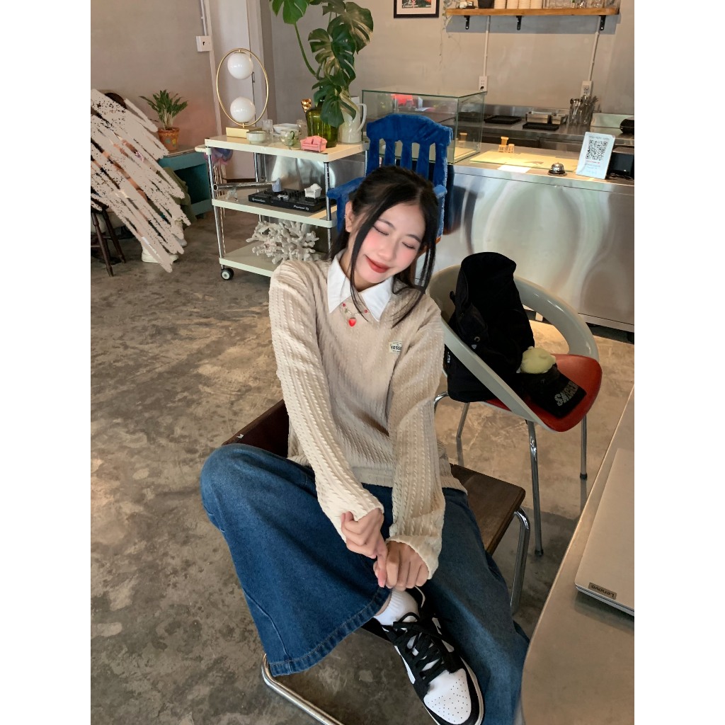 YESSIR - Sweater Knit - Áo len kiểu tay dài