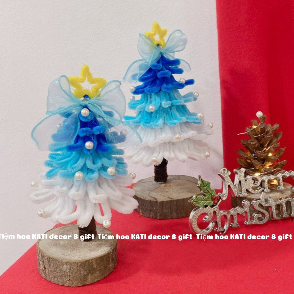 Cây thông Noel kẽm nhung , trang trí giáng sinh