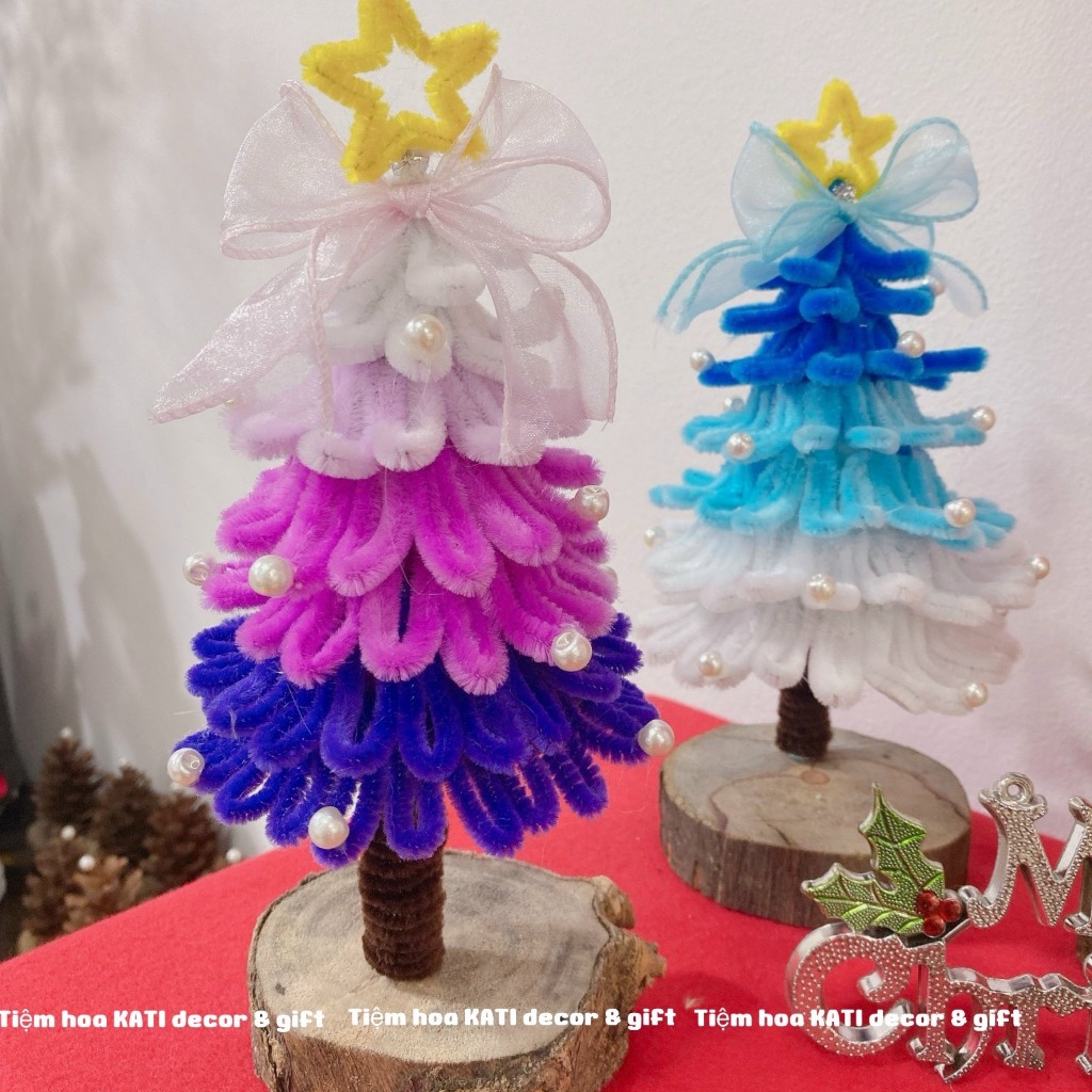 Cây thông Noel kẽm nhung , trang trí giáng sinh