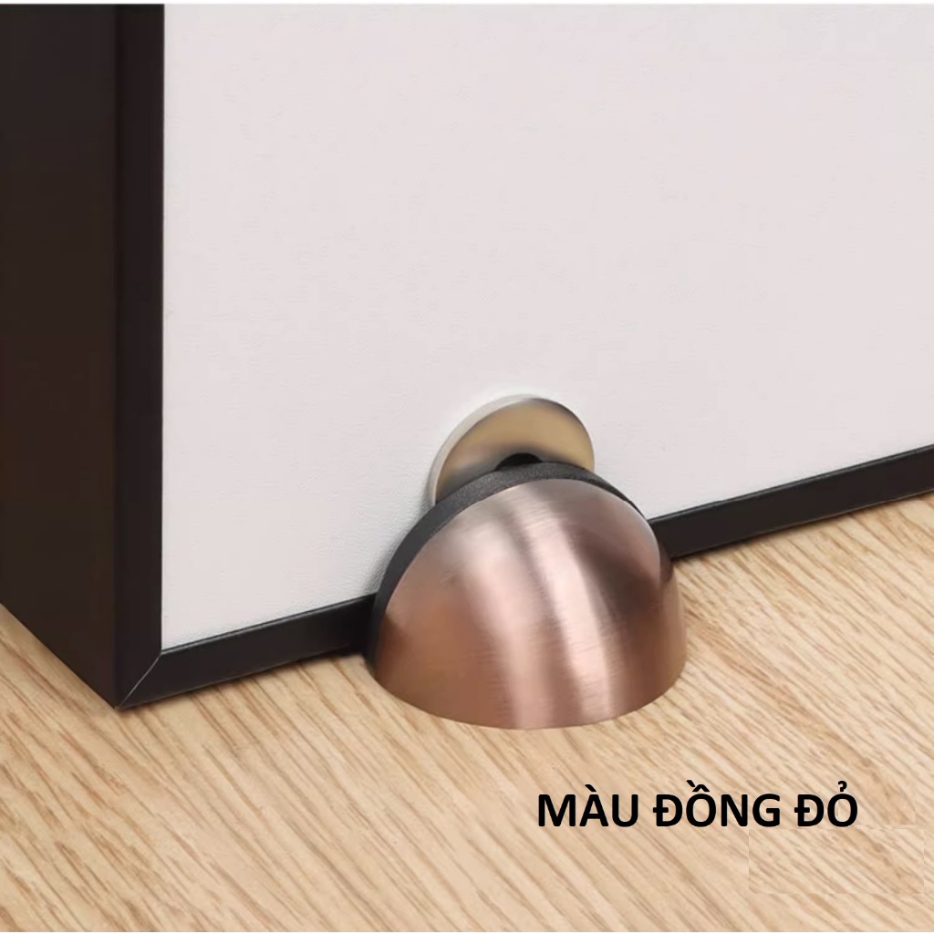 Chặn cửa bán nguyệt, chặn cửa nam châm, Chặn cửa gắn sàn giúp hạn chế va đập cho cánh cửa, an toàn - inox chuẩn, rất bền
