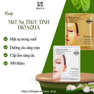 Mặt nạ thủy tinh trong suốt collagen Bioaqua - mặt nạ thạch Bioaqua HAVA SHOP