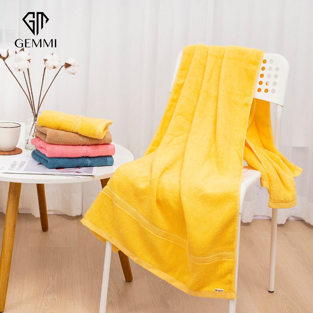 Khăn tắm Cotton 100% đủ kích thước,dày dặn, thấm hút tốt, không đổ lông, không ra màu GEMMI Towel, KB16