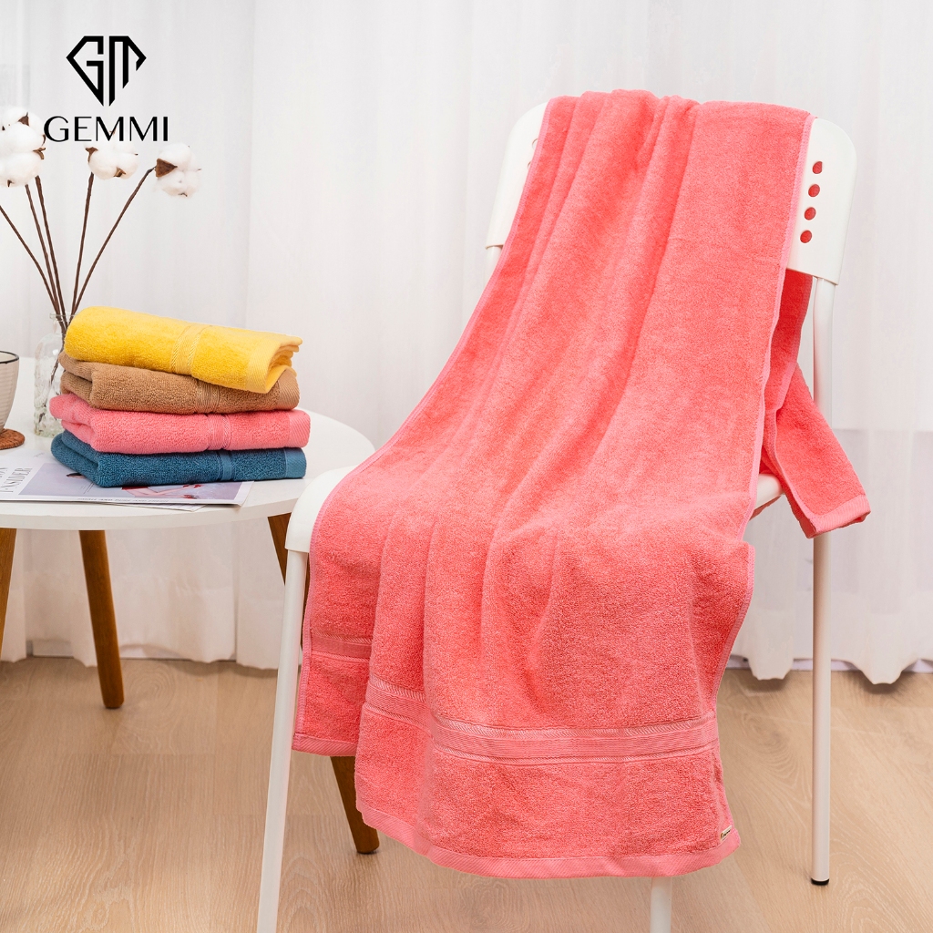 Khăn tắm Cotton 100% đủ kích thước,dày dặn, thấm hút tốt, không đổ lông, không ra màu GEMMI Towel, KB16