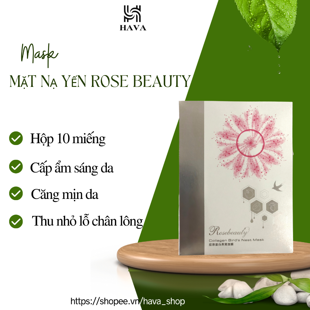 Mặt nạ collagen Yến Rose Beauty HAVA SHOP