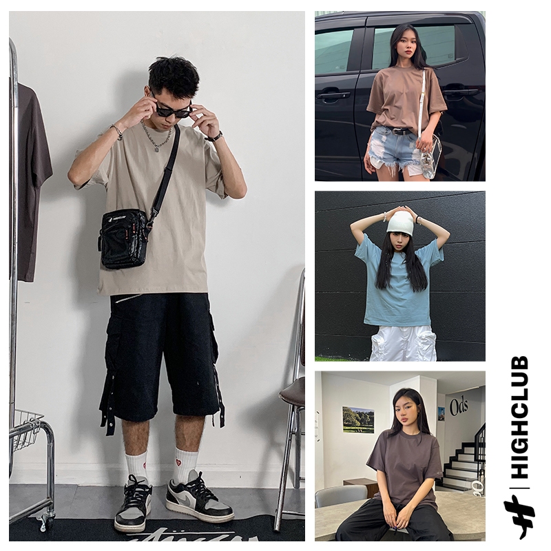 ÁO THUN TRƠN HIGHCLUB PREMIUM FORM BOXY - 5 MÀU