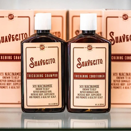 Dầu Gội và Dầu Xả Ngăn rụng và làm dày tóc Suavecito Thickening Shampoo & Conditioner 237ml