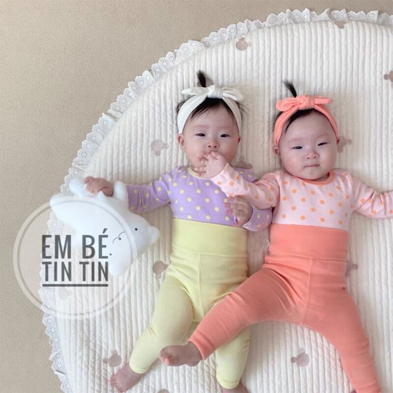 Quần cạp cao gân tăm Hàn cho bé trai bé gái