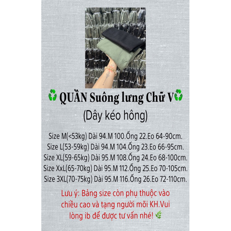 QUẦN LINEN SUÔNG DÀI 94-95cm