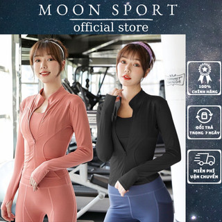 Áo khoác nữ thể thao tay dài có xỏ ngón,chất liệu co giãn 4 chiều,phù hợp tập gym,yoga,zumba (Áo khoác không mũ) A01