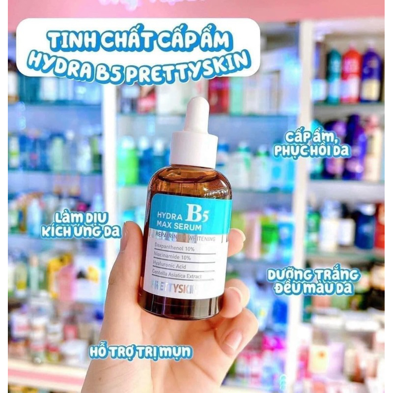 Serum Làm Dịu Da, Cấp Ẩm B5 Prettyskin Hydra Max Hàn Quốc 50ml