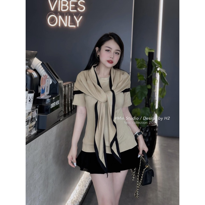 Áo len kèm khăn 📸