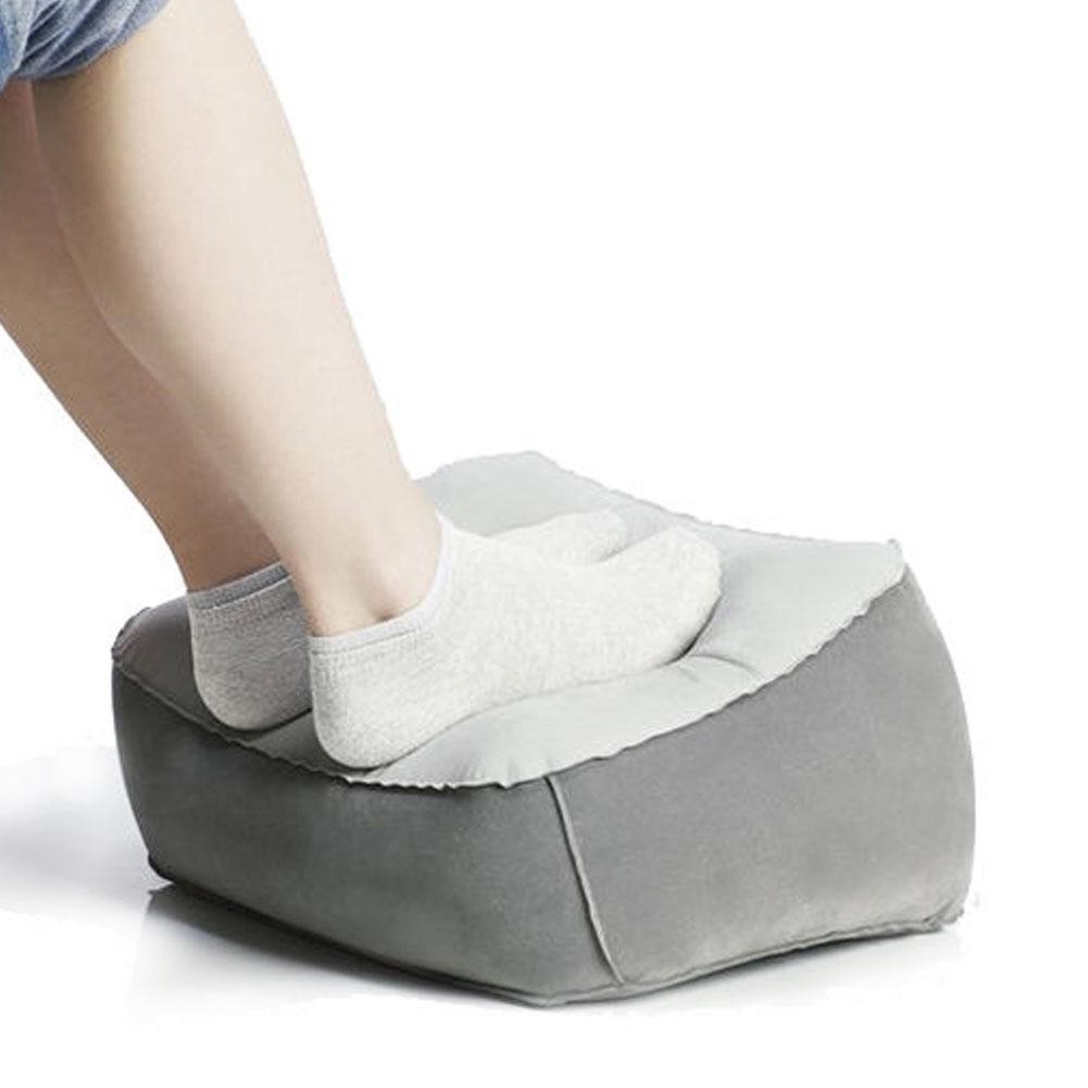 Gối hơi kê chân chất liệu cao cấp, gối hơi kê chân giảm mỏi cơ chân dùng cho dân văn phòng,