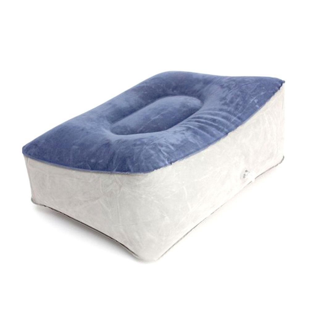 Gối hơi kê chân chất liệu cao cấp, gối hơi kê chân giảm mỏi cơ chân dùng cho dân văn phòng,