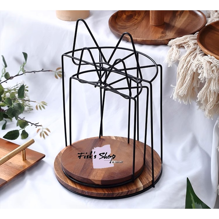 Khay đựng bánh sinh nhật, điểm tâm set gỗ keo