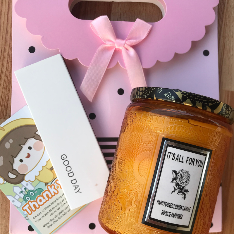 Nến thơm sáp đậu nành cốc thủy tinh, tạo hương thơm, khử mùi, không khói, decor size lớn