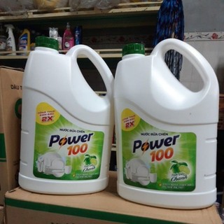 Nước rửa chén Power 100 tinh dầu chanh cal 3,5 kg
