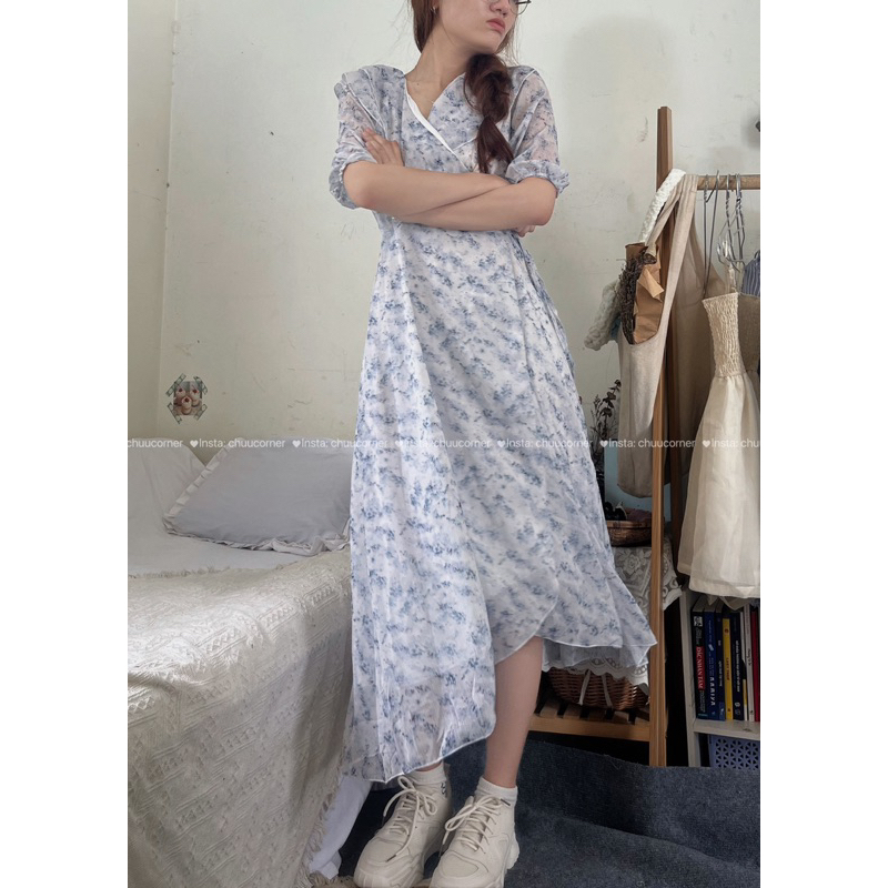 Đầm Voan Hoa Nhí Dáng Dài Taobao Order