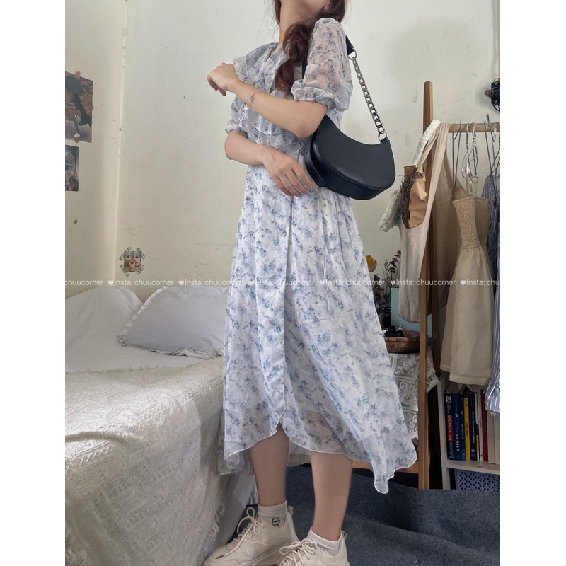 Đầm Voan Hoa Nhí Dáng Dài Taobao Order