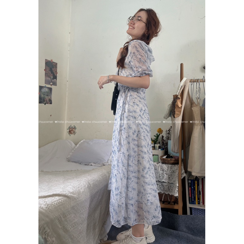 Đầm Voan Hoa Nhí Dáng Dài Taobao Order