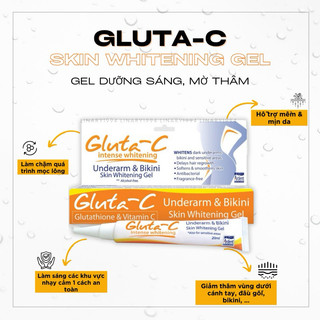 [HÀNG CHÍNH HÃNG] Gel Gluta-C Whitening Sáng Da Mờ Thâm Vùng Bikini Và Dưới Cánh Tay