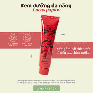 [Hoả Tốc] Lucas Papaw tuýp mỡ đa năng Úc Cho Môi và Body