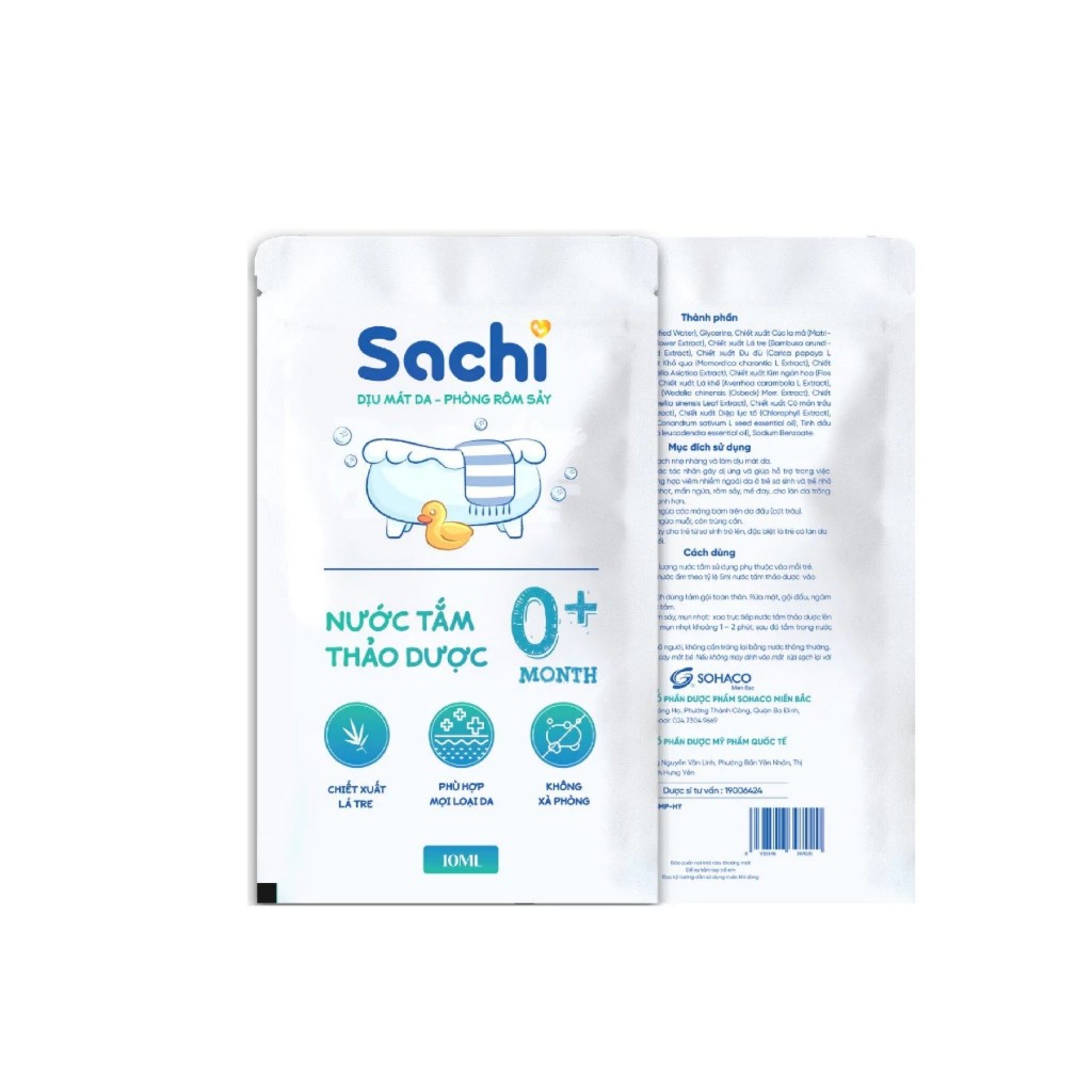 Nước tắm thảo dược SACHI 250ml – Phòng ngừa ho cảm cho bé BABYKING