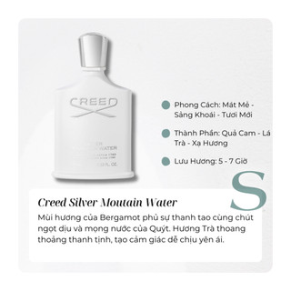 Silver Moutain Water - Mẫu Thử Nước Hoa - Cam Chanh, Gỗ - Lịch Lãm, Tươi Mát