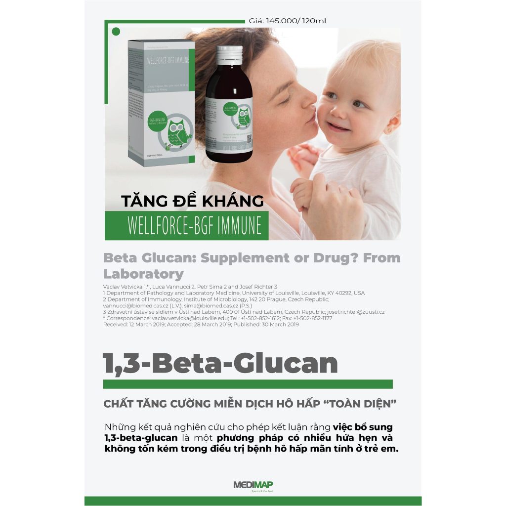 Siro tăng đề kháng - WELLFORCE BGF IMMUNE Hộp 120ml