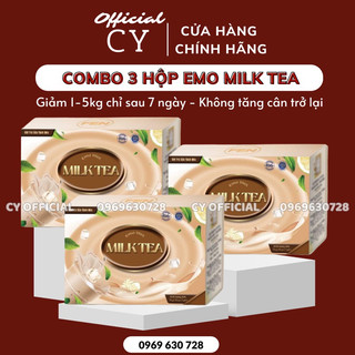 (COMBO 3 HỘP) EMO MILK TEA GIẢM CÂN VỊ TRÀ SỮA SIÊU NGON/ giam can nhanh, giam mo hieu qua