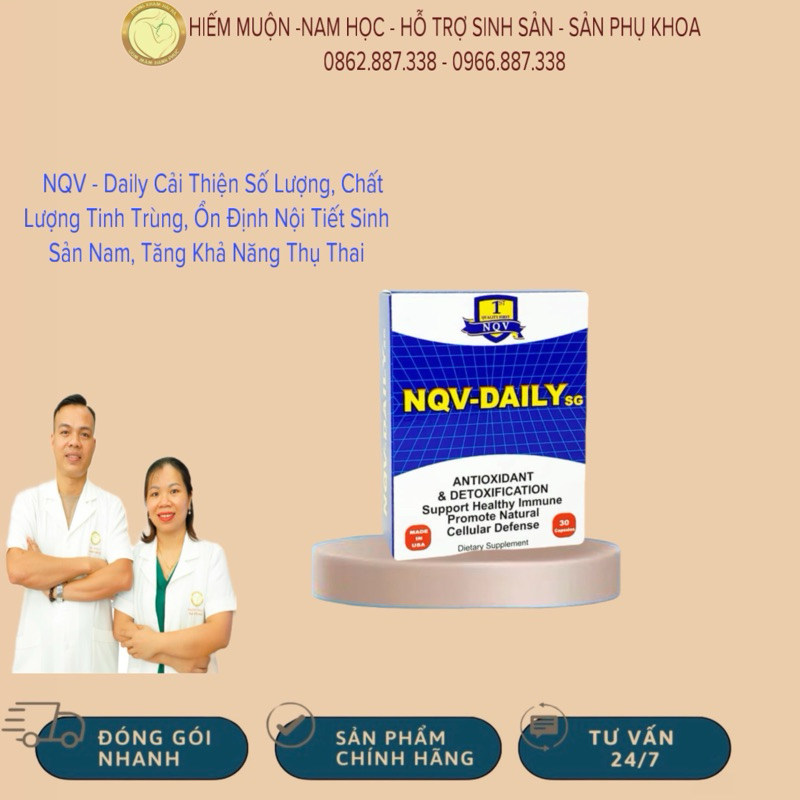 NQV Daily SG 30v-Cải Thiện Sinh Sản Nam Giới